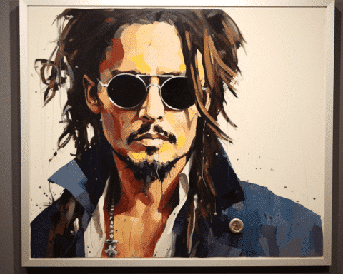 johnny-depp's-self-portrait,-conceived-during-a-turbulent-period,-up-for-sale