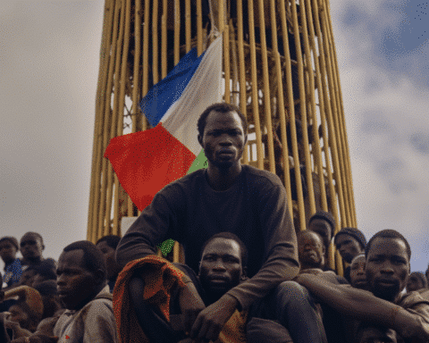 Protesters-Rally-in-Niger,-Criticizing-France,-Amidst-Justification-Efforts-by-the-New-Junta