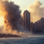 Israeli-Strikes-Target-Tyre,-Escalating-Tensions-in-Lebanon