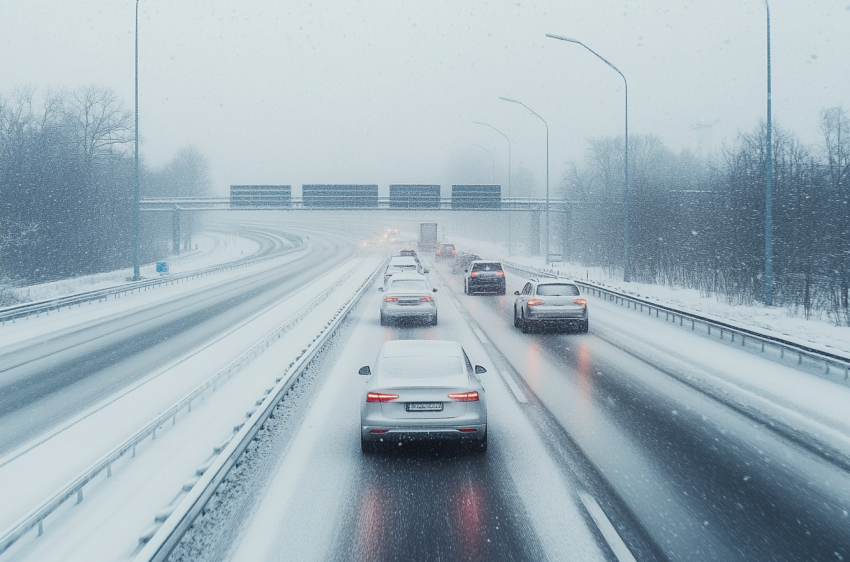 Schneechaos sorgt für massive Verkehrsprobleme im Süden